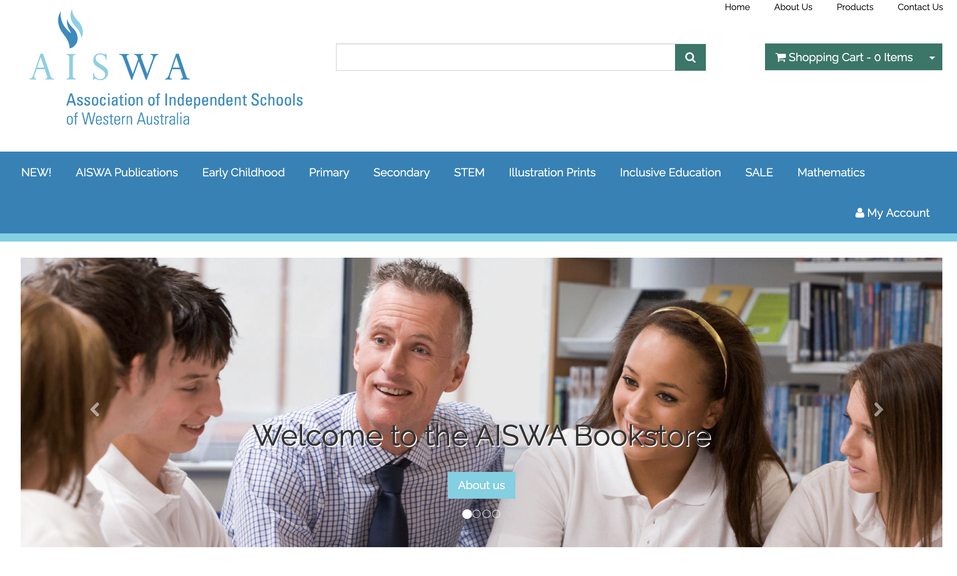 AISWA Bookstore homepage